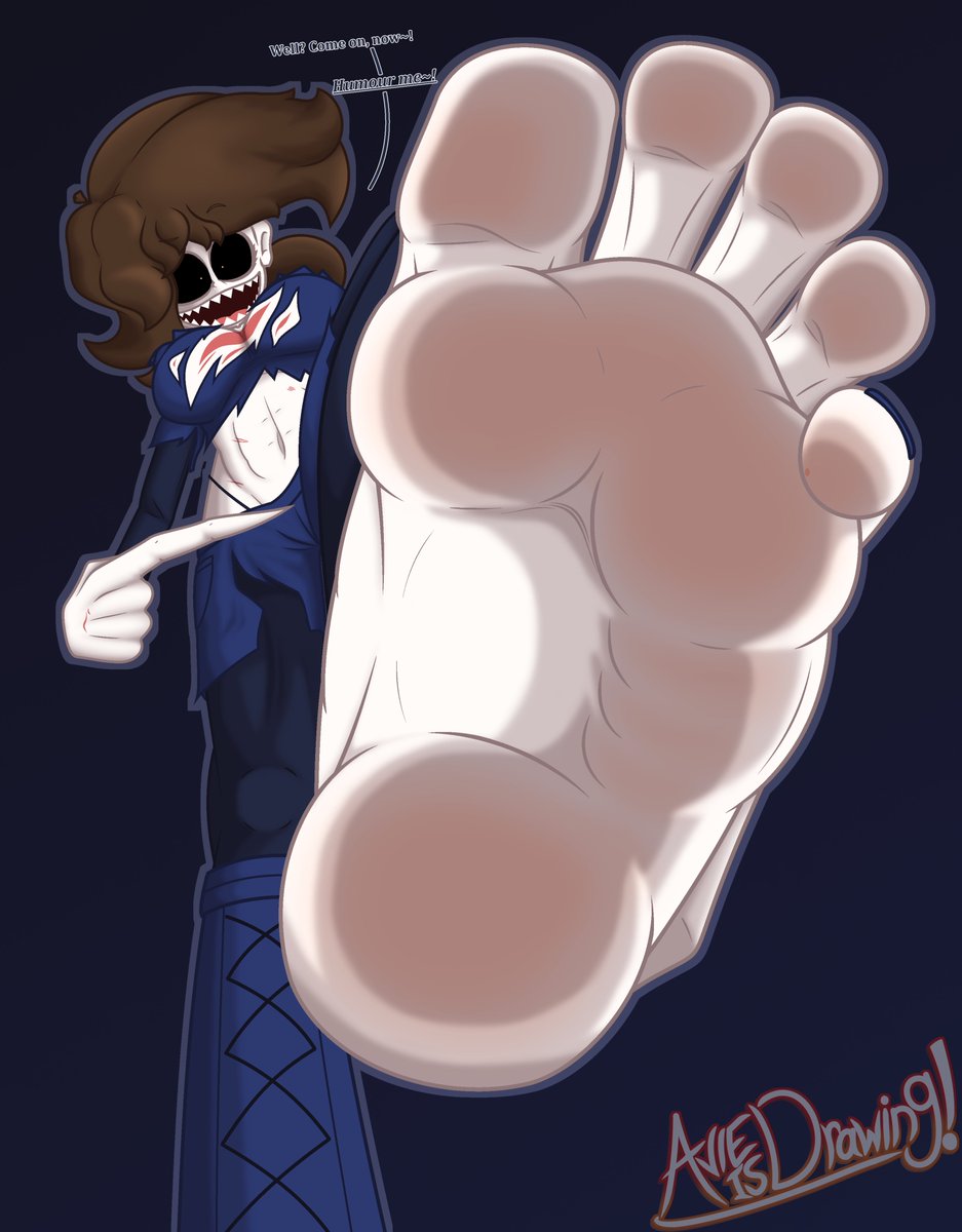 For a user who'd rather stay anonymous, my OC Kathryn in the same style as those stomp POVs I did a while back. ovo

She seems a bit more...enthusiastic about this, to be sure. =v=;;