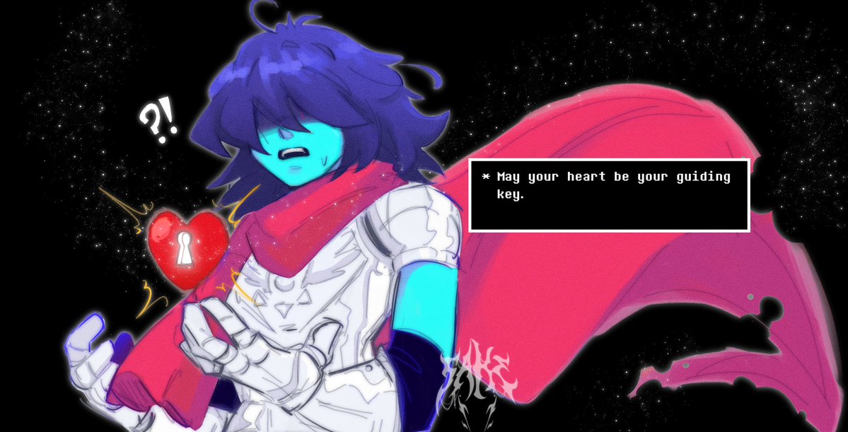 Totally not a kh reference in a deltarune drawing nahhh 💥💥 
#DELTARUNE