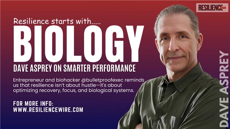 Resilience starts with biology!  Dave Asprey (<a href="/bulletproofexec/">Dave Asprey</a>) shares insights on optimizing recovery and focus.

Learn more at resiliencewire.com #Resilience

#Biohacking #HealthOptimization
#Resilience #Biohacking #HealthOptimization