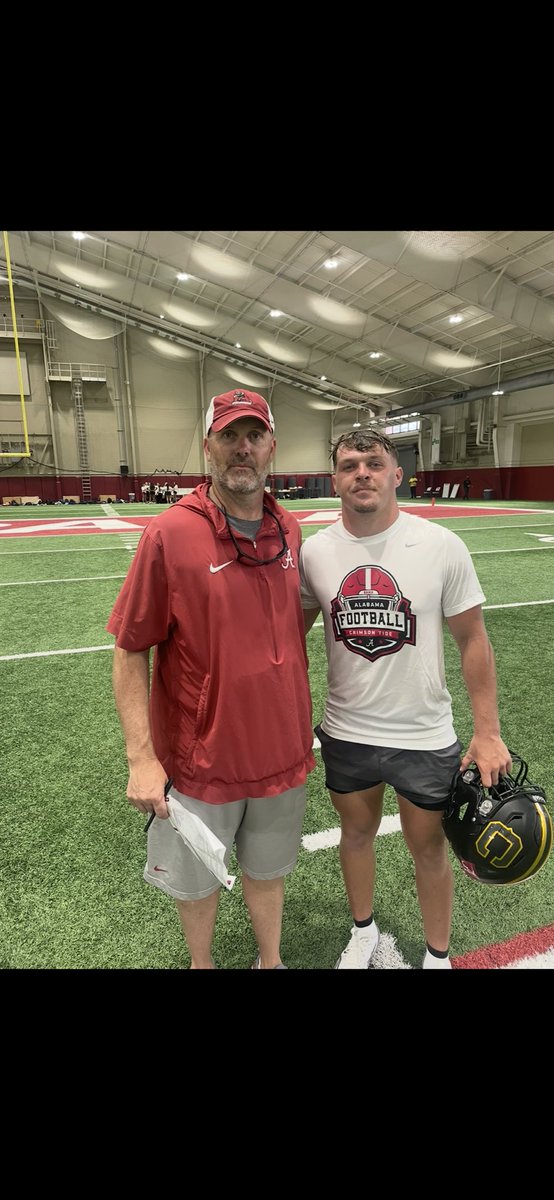 Cjbrown9911's tweet image. Had a great day at @AlabamaFTBL competing with the top prospects 
Great talking to @KalenDeBoer @CoachMorrell3 put in good work with @crob45 
@HallTechSports1 @CoachL__ @UnLockYourGame @DexPreps @CoachTCam @CoachDoss25 @corner_jackets