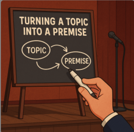 Writers: stop turning topics into TED Talks.
Start turning them into PREMISES.
New @FunnyMusclePod ep: we break down how emotions make jokes land harder—and how to stop wasting perfectly painful material.
🎧 thefunnymuclepodcast.podbean.com/e/feel-somethi…
#comedywriting #funny