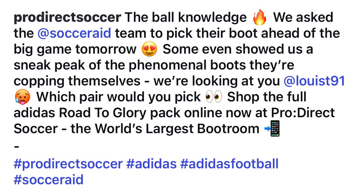 hlupdates_2's tweet photo. Louis picking what boot he likes best.
#LouisTomlinson #SoccerAid2025 #adidasfootball #prodirectsoccer
🎥prodirectsoccer https://t.co/acOu8f8E7g