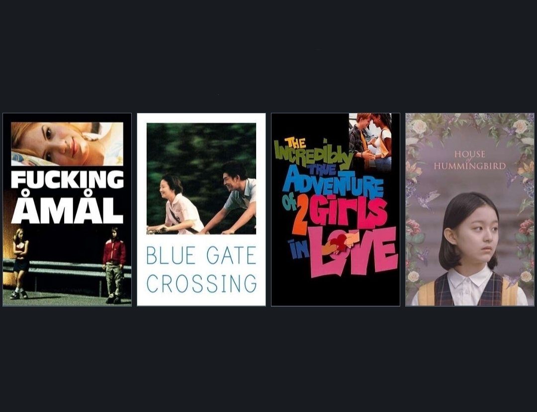 locusdeperditus's tweet photo. Today's theme is coming of age! There are dozens of them, and I obviously haven't seen every single one ever made, but young love is a cathartic experience and I'll always love this genre so I picked 4 that I really like and would totally recommend 
https://t.co/UdSVx0Mxeq https://t.co/osw9Qs3fiG