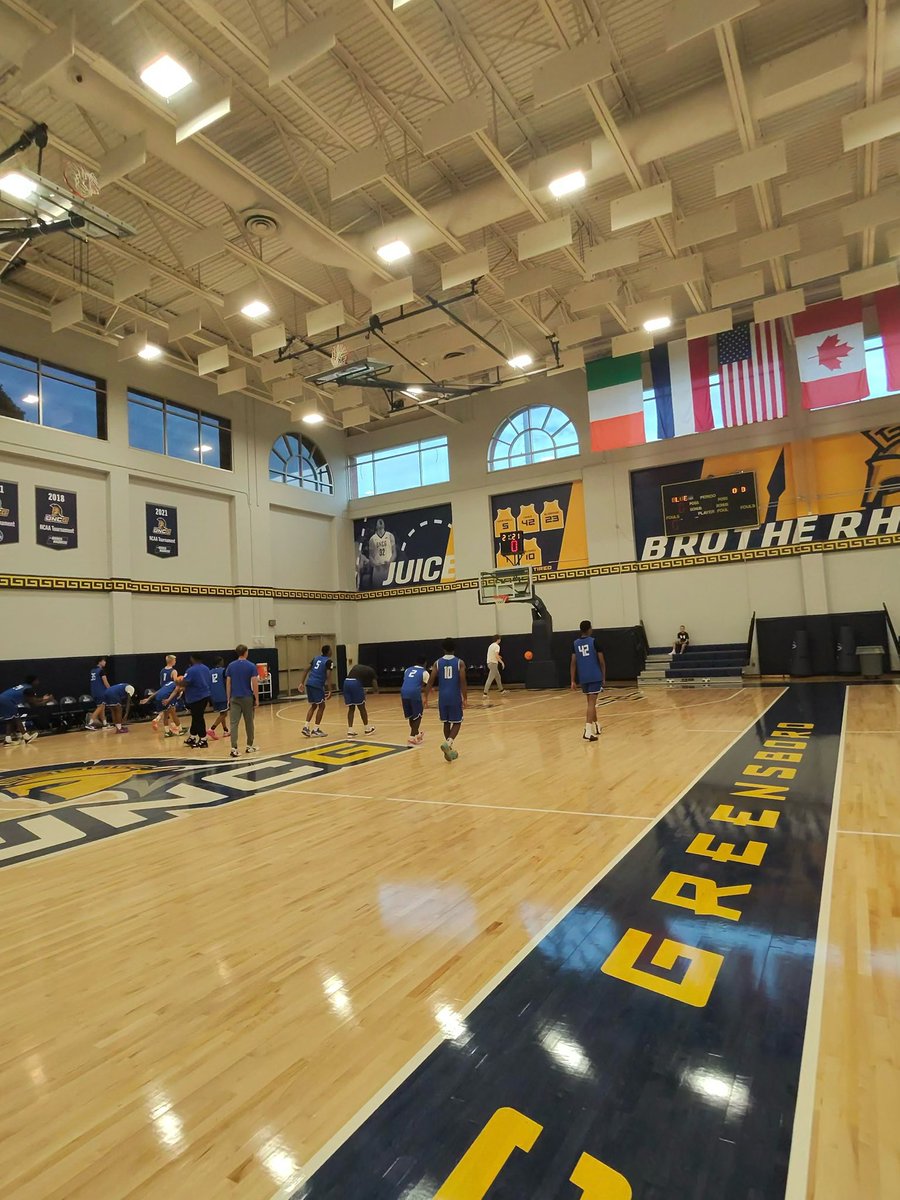 Mooresville Men’s Basketball (@mooresvillemb) on Twitter photo Big thanks to UNCG <a href="/UNCG_MikeJones/">Mike Jones</a> <a href="/Coach_Gilbert_/">Brett Gilbert</a> for hosting a great team camp! Appreciate Reidsville, Mt. Zion, and Varina (VA) for the good bump
and helping us get better. Ⓜ️🏀 <a href="/ReidsvilleHoops/">Reidsville Rams Basketball</a> <a href="/mtzion/">eric barfield</a> <a href="/BoysVarina/">Varina Blue Devil Basketball</a> Big thanks to UNCG <a href="/UNCG_MikeJones/">Mike Jones</a> <a href="/Coach_Gilbert_/">Brett Gilbert</a> for hosting a great team camp! Appreciate Reidsville, Mt. Zion, and Varina (VA) for the good bump
and helping us get better. Ⓜ️🏀 <a href="/ReidsvilleHoops/">Reidsville Rams Basketball</a> <a href="/mtzion/">eric barfield</a> <a href="/BoysVarina/">Varina Blue Devil Basketball</a>