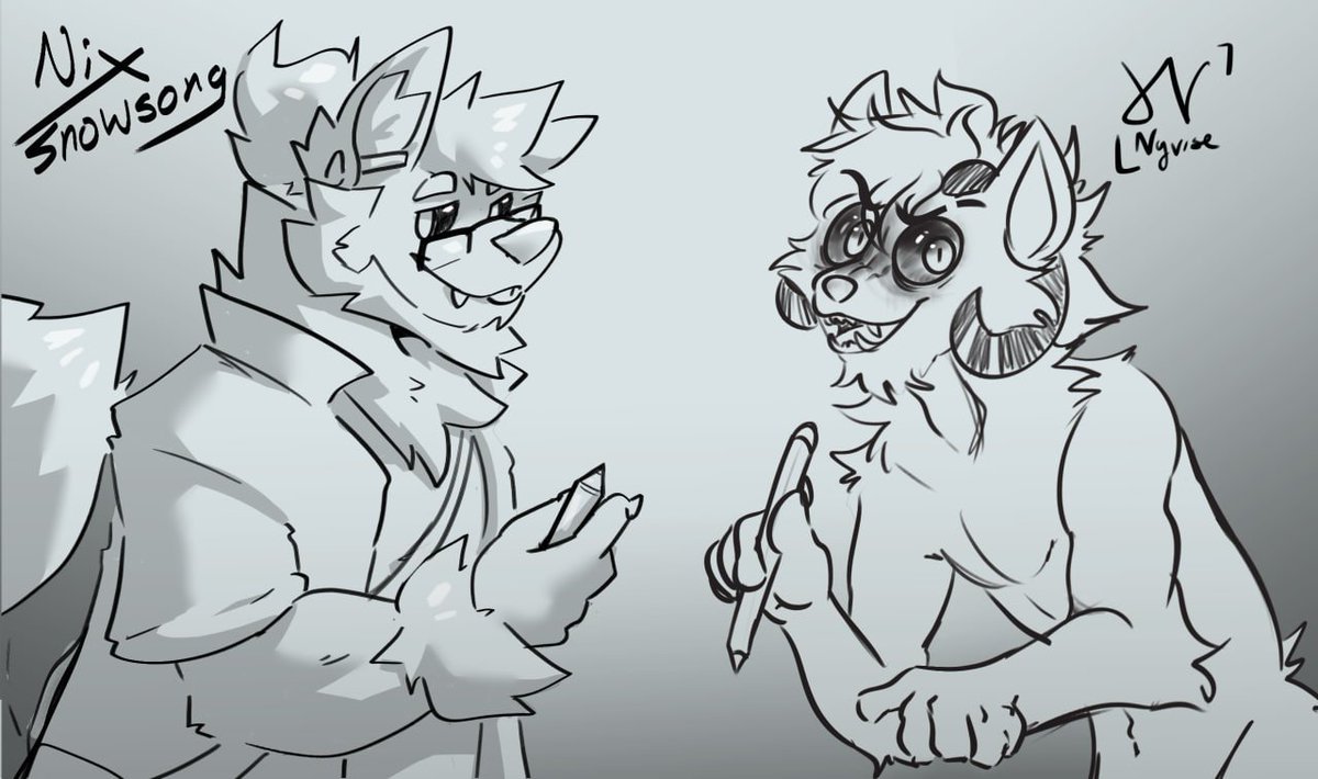 NixSnowsong's tweet image. Doing a co-stream with @Nyvisio! I'm doing some Pride YCHs
picarto.tv/NixSnowsong/