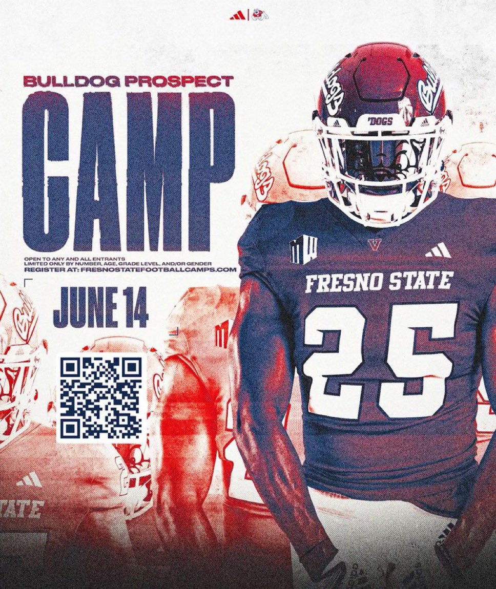 Had a great time at the Bulldog Prospect Camp hosted by <a href="/FresnoStateFB/">Fresno State Football</a> ‼️Thank you to all the coaches that worked with me and evaluated me‼️ <a href="/Coach_Entz/">Coach Matthew Entz</a> <a href="/FBCoachHardaway/">DelVon Hardaway</a> <a href="/Jaden_Diamond2/">Jaden Diamond</a> <a href="/Coach_JDavis/">Joshua Davis</a> <a href="/CoachKHensley/">Kody Hensley</a> <a href="/Nodogsdown_JDW/">JD Williams</a> <a href="/jakerasmussen_/">Jake Rasmussen</a> <a href="/Jaden_Diamond2/">Jaden Diamond</a> <a href="/Green2Beau/">Beau Green</a>