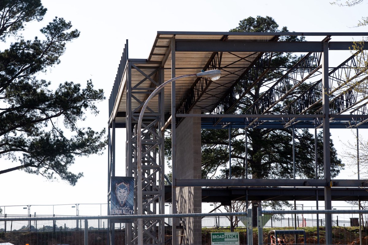 Closer to the finished version of the David &amp; Sherry Morgan Health Performance Center every day! Lots has happened in the last month - can’t wait to share the next update with y’all 😈🤘