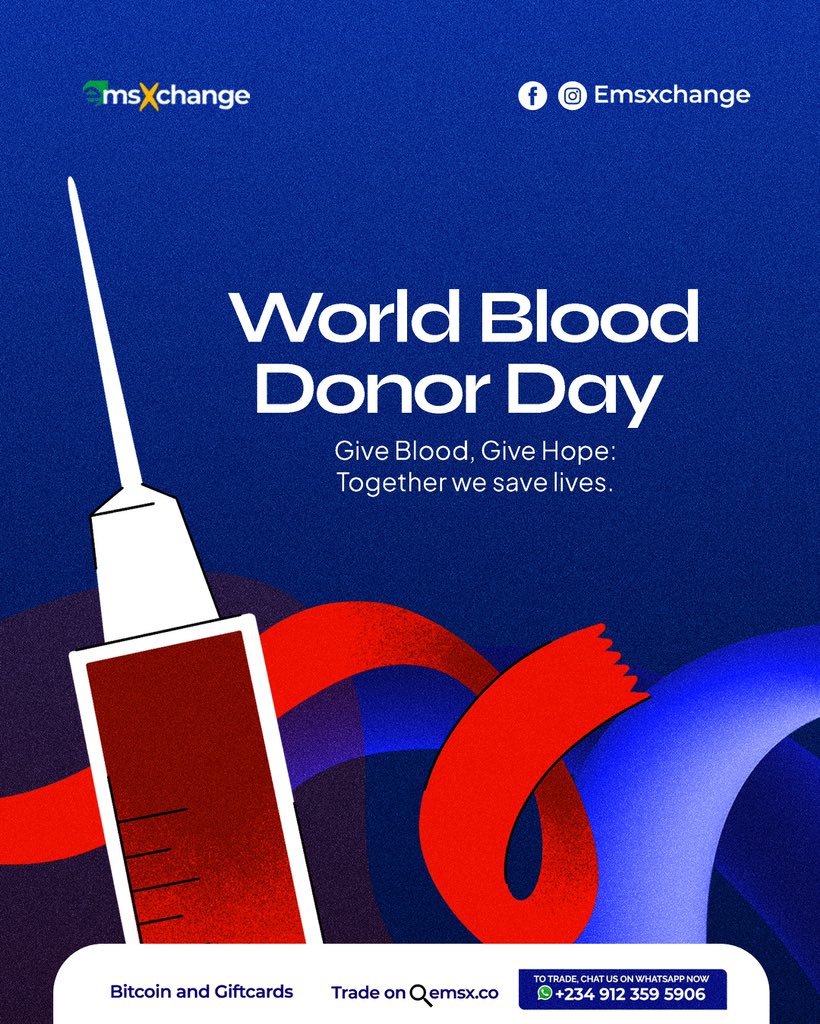 World Blood Donor Day
Give Blood, Give Hope: Together we save lives.