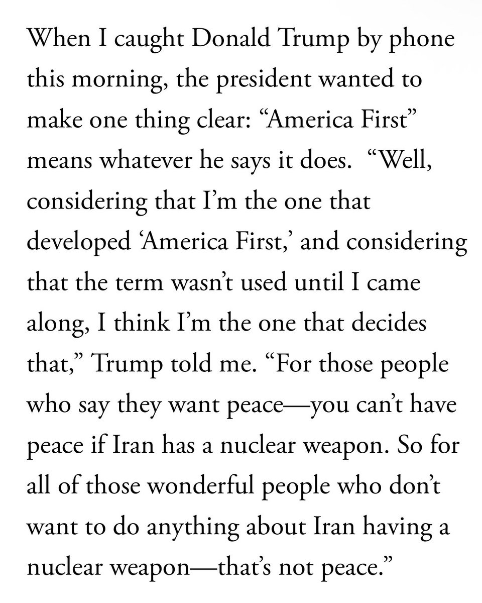 .<a href="/POTUS/">President Donald J. Trump</a>: “You can’t have peace if Iran has a nuclear weapon.”