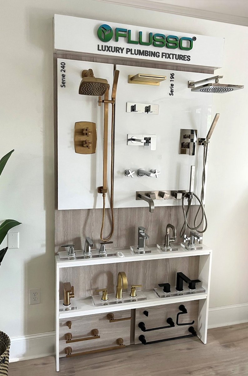 flussofaucets's tweet image. Looking For RSB - Rapid Showroom Beautification - Consider a retail Flusso Faucets display for your Decorative Plumbing showroom  #RetailDisplay