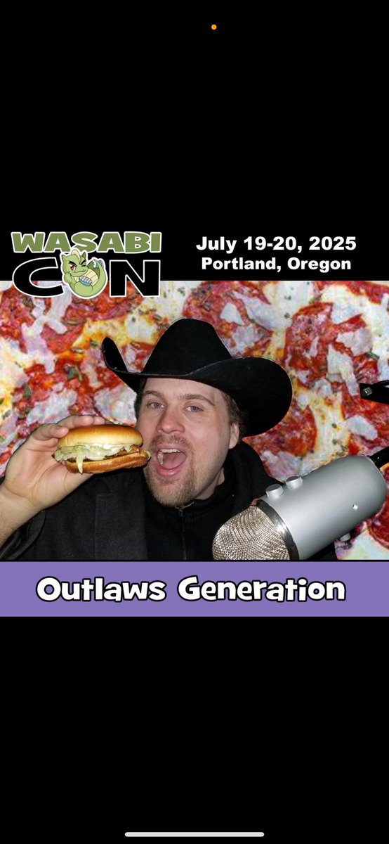 DeadlyOutlaw35's tweet image. I am a guest at Wasabi Con PDX 2025. Come get your tickets and come meet me on July 19th and the 20th. tixr.com/pr/OutlawsGene…