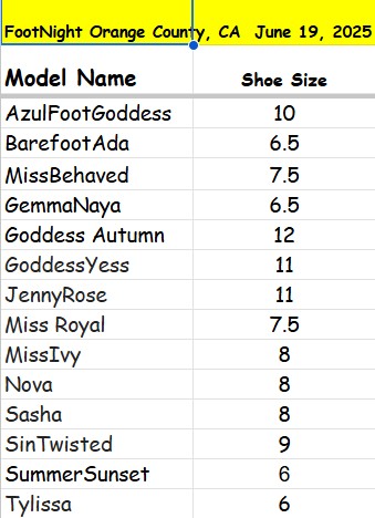 👣footnight.com👣 (@footnight) on Twitter photo footnight.com/event/footnigh… WHO IS ATTENDING? WHAT SIZE FEET? here you may see some of the amazing models that have RSVP'd to attend <a href="/footnight/">👣footnight.com👣</a> <a href="/FootnightOC/">FootnightOC</a> <a href="/footnight/">👣footnight.com👣</a> #californiafeet #FOOTFETISH #footworship footnight.com/event/footnigh… WHO IS ATTENDING? WHAT SIZE FEET? here you may see some of the amazing models that have RSVP'd to attend <a href="/footnight/">👣footnight.com👣</a> <a href="/FootnightOC/">FootnightOC</a> <a href="/footnight/">👣footnight.com👣</a> #californiafeet #FOOTFETISH #footworship