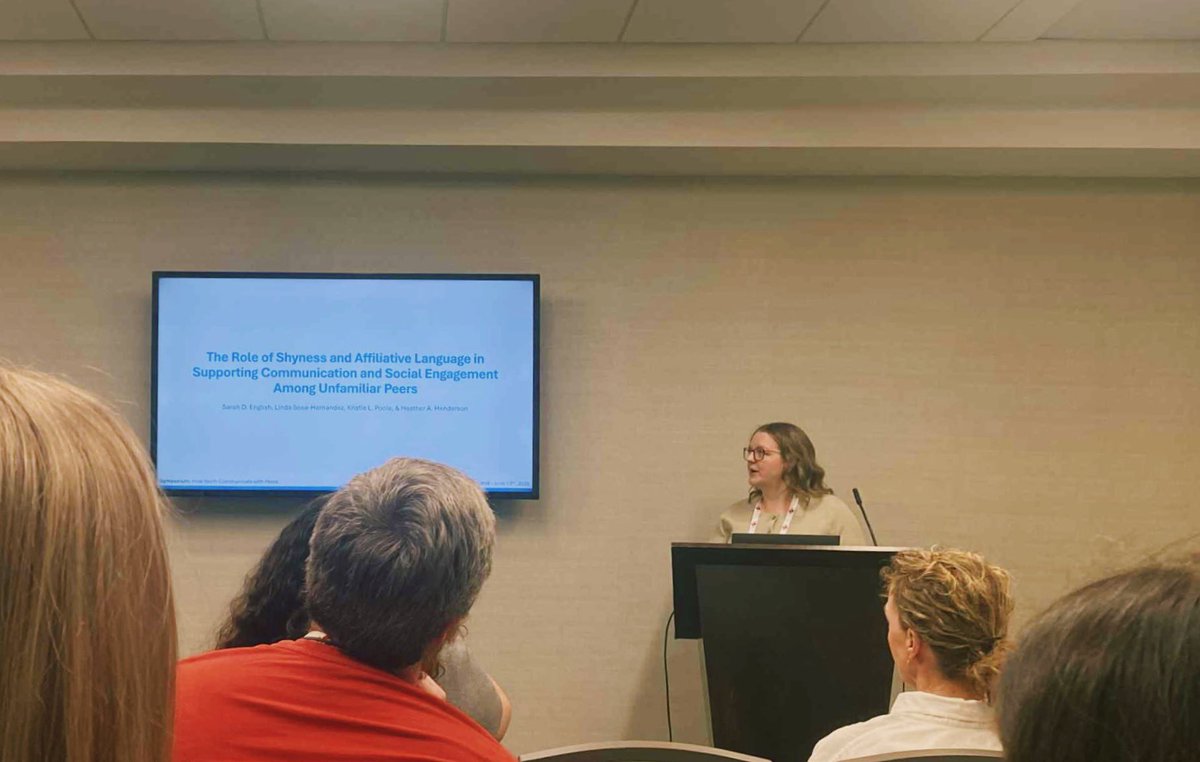 Sarah English (@sarahd_english) on Twitter photo The SDL and CDL teamed up at CPA (in beautiful St. John’s, Nfld!! ⚓️🌤️) for a symposium on How Youth Communicate with Peers. I had a wonderful time sharing work on how shyness and affiliative language influence peers’ social engagement over time <a href="/UwaterlooPsych/">UWaterloo Psychology</a> The SDL and CDL teamed up at CPA (in beautiful St. John’s, Nfld!! ⚓️🌤️) for a symposium on How Youth Communicate with Peers. I had a wonderful time sharing work on how shyness and affiliative language influence peers’ social engagement over time <a href="/UwaterlooPsych/">UWaterloo Psychology</a>