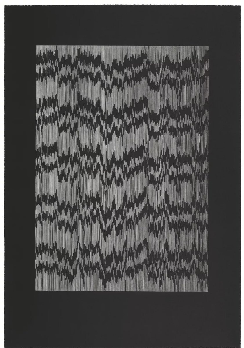 Tara Donovan - Untitled (T. 16-312) (2016)
 // Lithograph, on Somerset Satin paper, the full sheet.