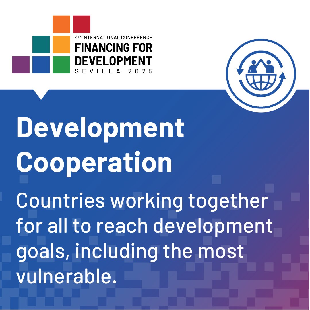 When countries work together, everyone wins. Development cooperation ensures no one is left behind. Join the Financing for Development Conference in Sevilla, Spain, 30 June–3 July. financing.desa.un.org/ffd4 #FinancingOurFuture #FFD4