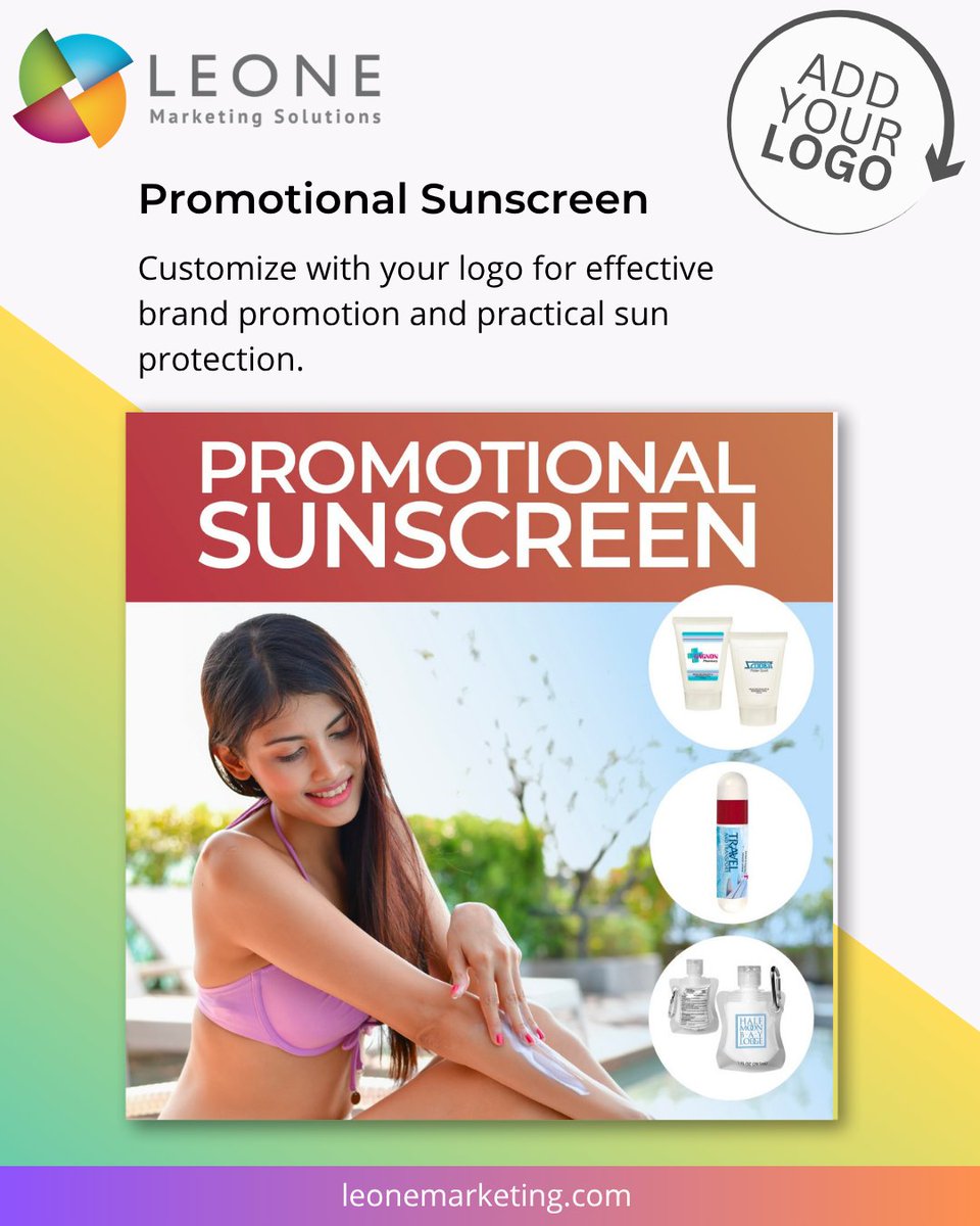 Promote your brand with custom sunscreen—perfect for events, giveaways &amp; sun safety.
Customize Now:
bit.ly/2WE3wWX

#CustomSunscreen #BrandPromotion #LogoSunscreen #PromotionalProducts #SunSafety