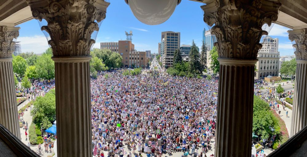 Boise, ID showed up for No Kings Day.