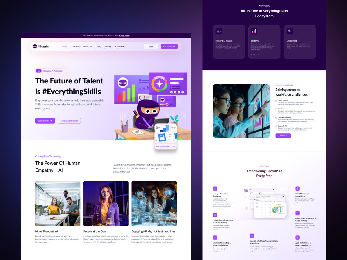 mmjdsgn's tweet photo. Illustrations for Ninzarin Landing page by Manoj Jadhav ✪ https://t.co/sB8y7UkOaS https://t.co/wsuz6ycaeN