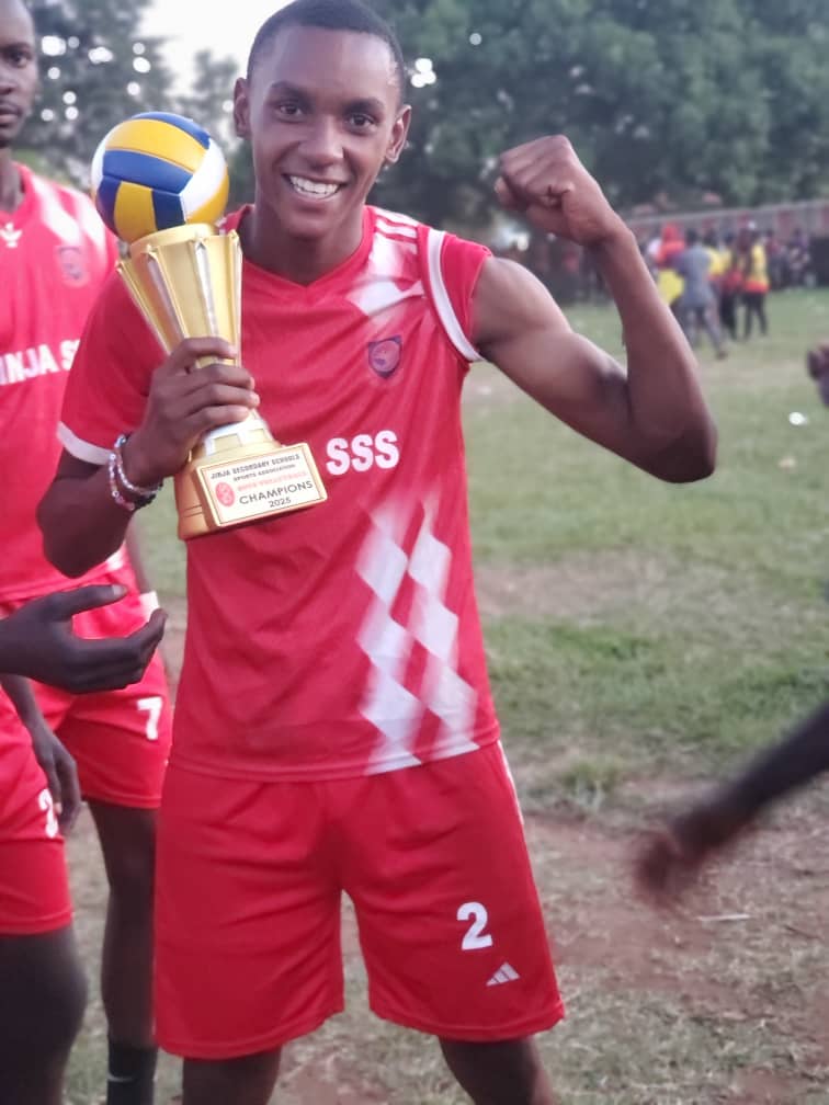Congratulations to our lethal opposite who managed to lift his school, Jinja sss as they emerged the champions of jinja in the volleyball district championship 

#ABIRRI_MAFUFU
