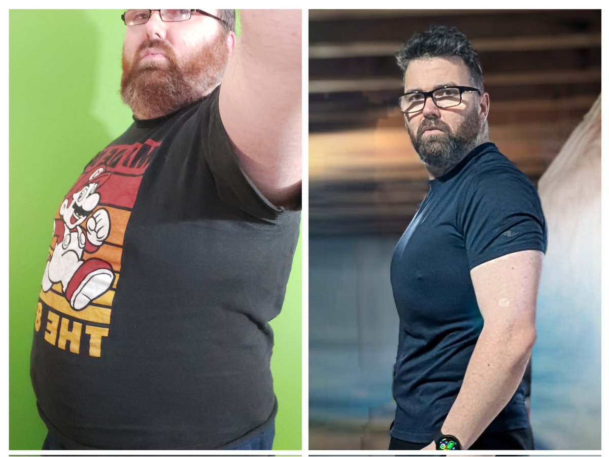 110 lbs difference as of today