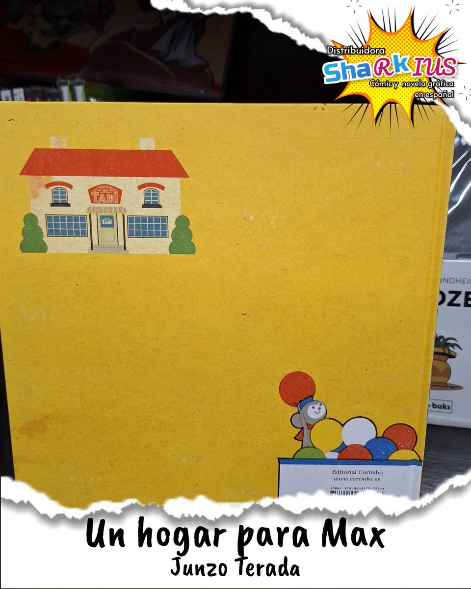 Un hogar para Max 
#JunzoTerada
<a href="/ECorimbo/">Editorial Corimbo</a>
$330

En una pequeña tienda vive un ratón llamado Tabi que cada noche ordena, repone la mercancía y juega con sus amigos. Un día llega un perrito llamado Max y Tabi decide encontrarle un buen hogar.
Envíos a todo 🇲🇽