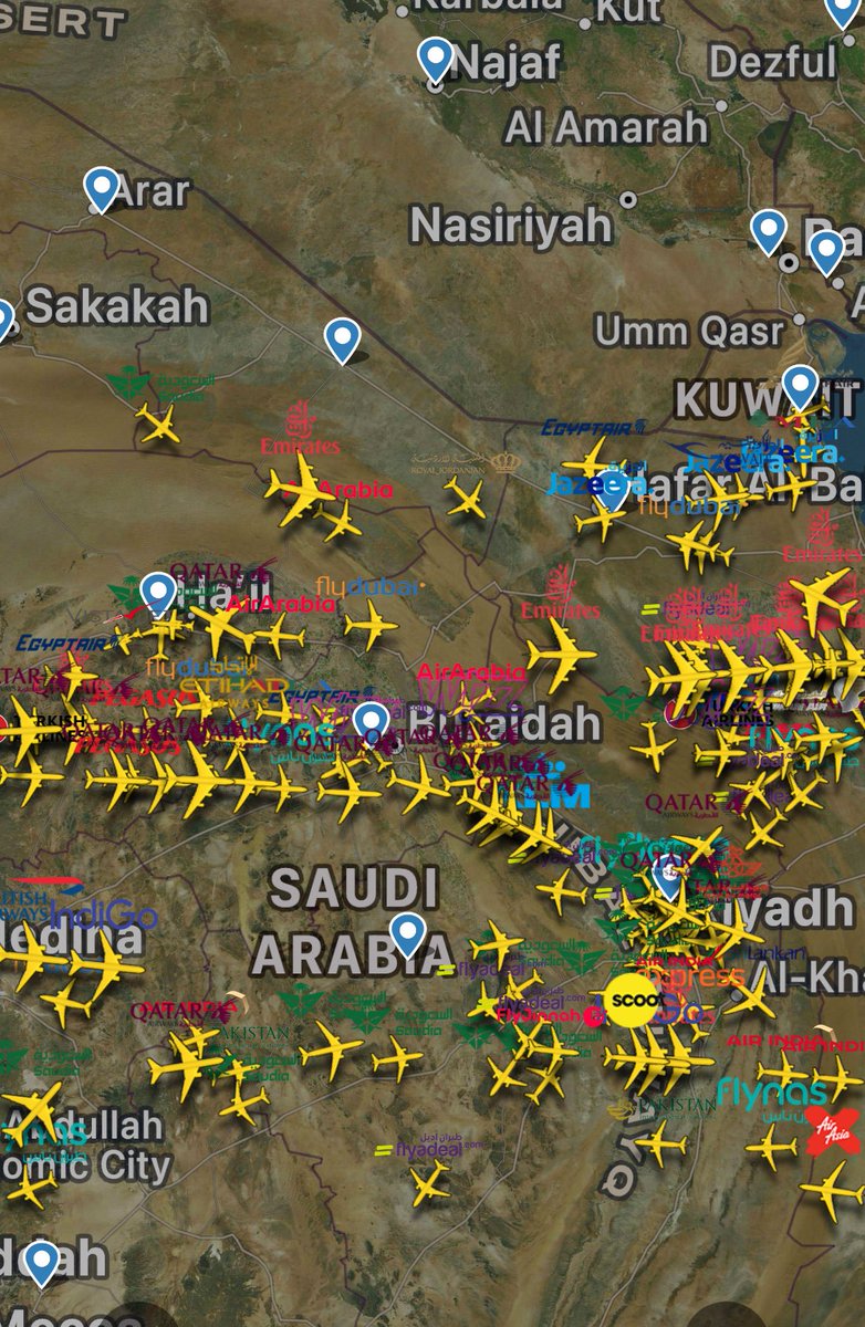 ✈️ الثانية عشرة؛ منتصف ليلة السبت، 274 طائرة في سماء السعودية بنفس اللحظة، تحلّق بأمان وسلامة.

🇸🇦 اللهمّ احفظ هذا الوطن بحفظك وأعزّ قيادته🤲