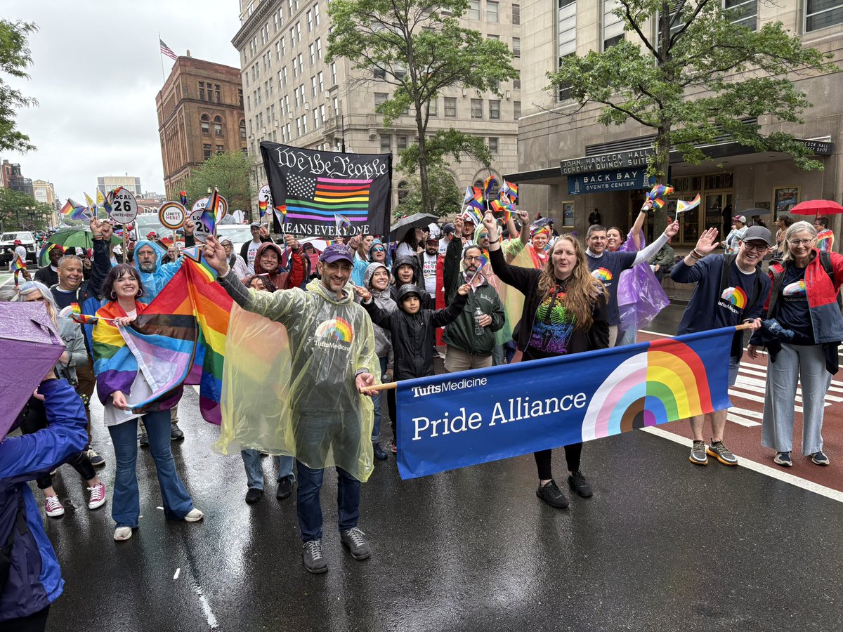 Drew_Landmeier's tweet photo. Standing proud with my @TuftsMedicine colleagues today For #Pride2025 #BP4TP https://t.co/J1JkLupXDF