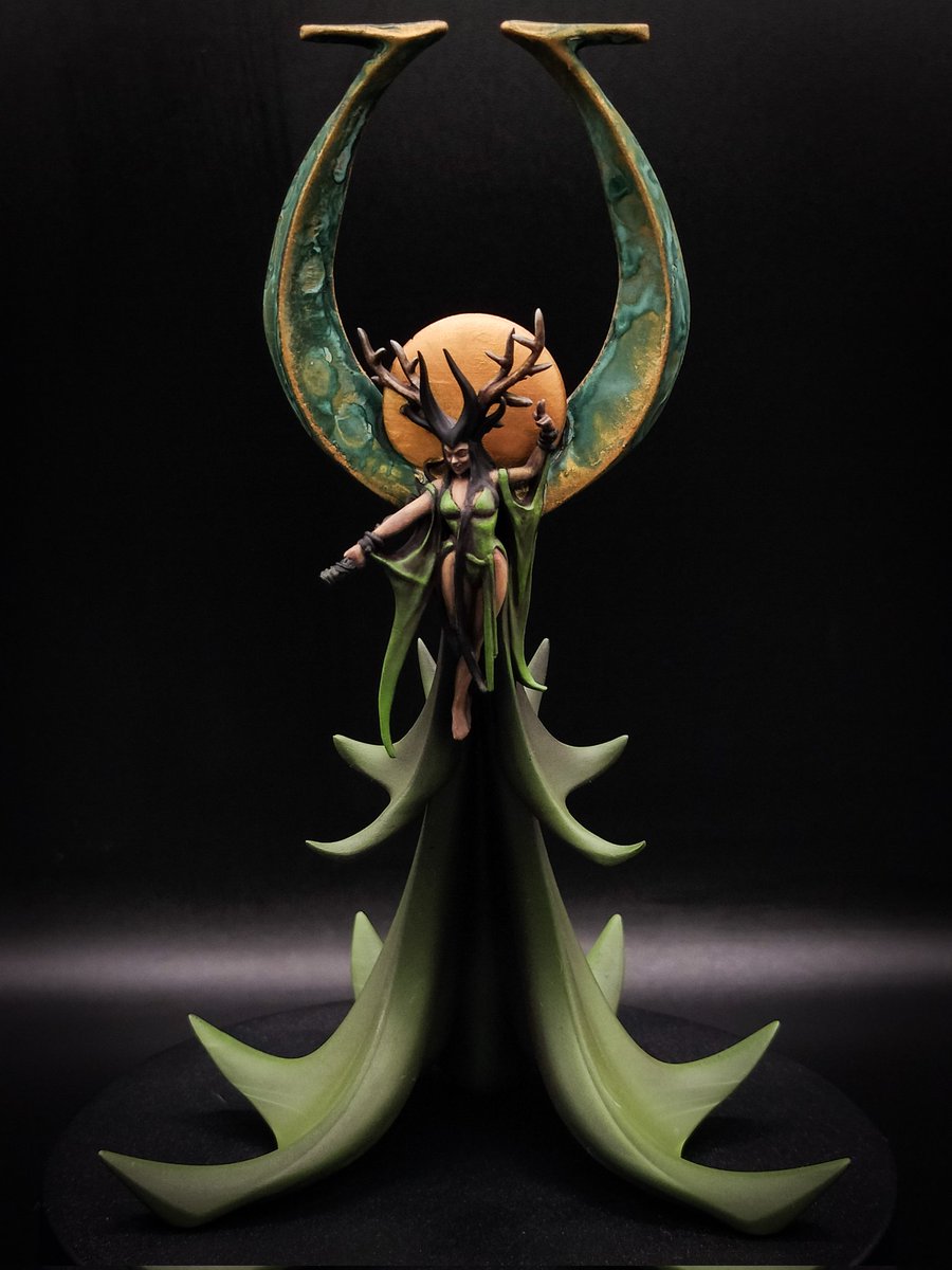 Progress shot of the Summer Queen commission.

She's a massive model and when I started her I was rather intimidated by the project. Now that I've dove head first into it, I'm really enjoying bringing her to life. Can't wait to see her with her wings attached.