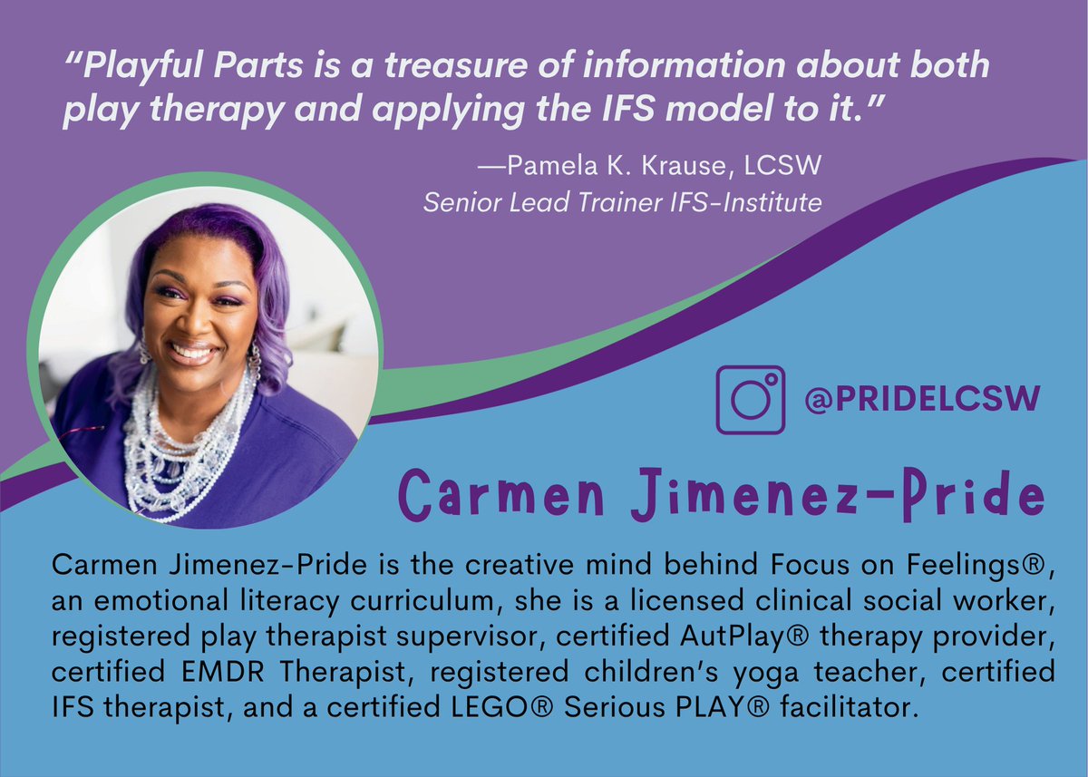 PrideLCSW's tweet photo. 🗞️🚨 BREAKING NEWS: NEW BOOK ALERT! 📚💜
 Playful Parts Work is now available for pre-order!
Help kids meet their parts—protectors, exiles &amp; playful creatives—through toys, sandtray, art, &amp; more. 🎨🧸💫
Get 25% off with code PRIDE25 👉 https://t.co/PwAywSv0GY
 #IFS  #Pridelcsw https://t.co/Gi2CS1m6Q5