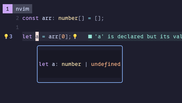 I don't like the way that JS/TS treats arrays as they were "non empty" (by default), for example.

const arr: number[] = []

// the return of this expression will be "number",
// at runtime it will return "undefined"
arr[2]

hmmm, it seems that this flag solves that issue: