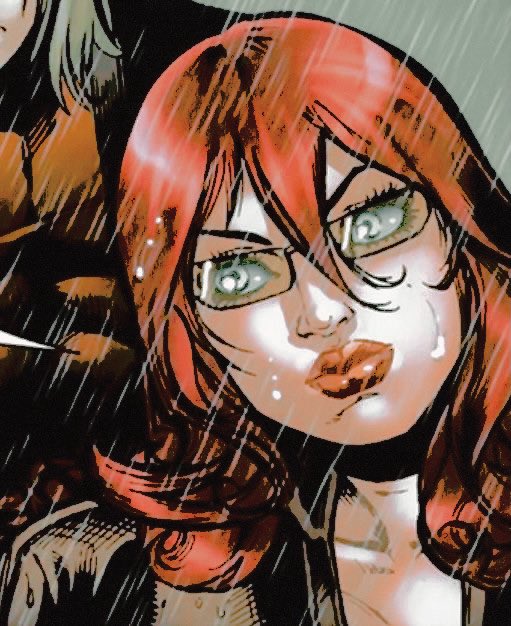 Caught out in the intensity of the summer rain, no umbrella.