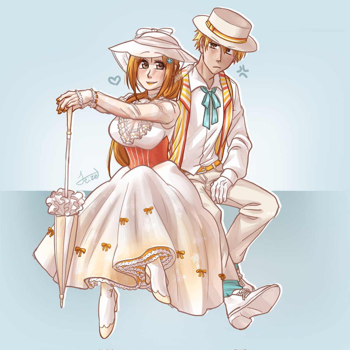 AltZet_'s tweet image. Fuck it, have all my #BLEACH #ichihime #ไธ็น art, follow my tumblr and bluesky (links at the end of thread)
Mary Poppins Ichihime!