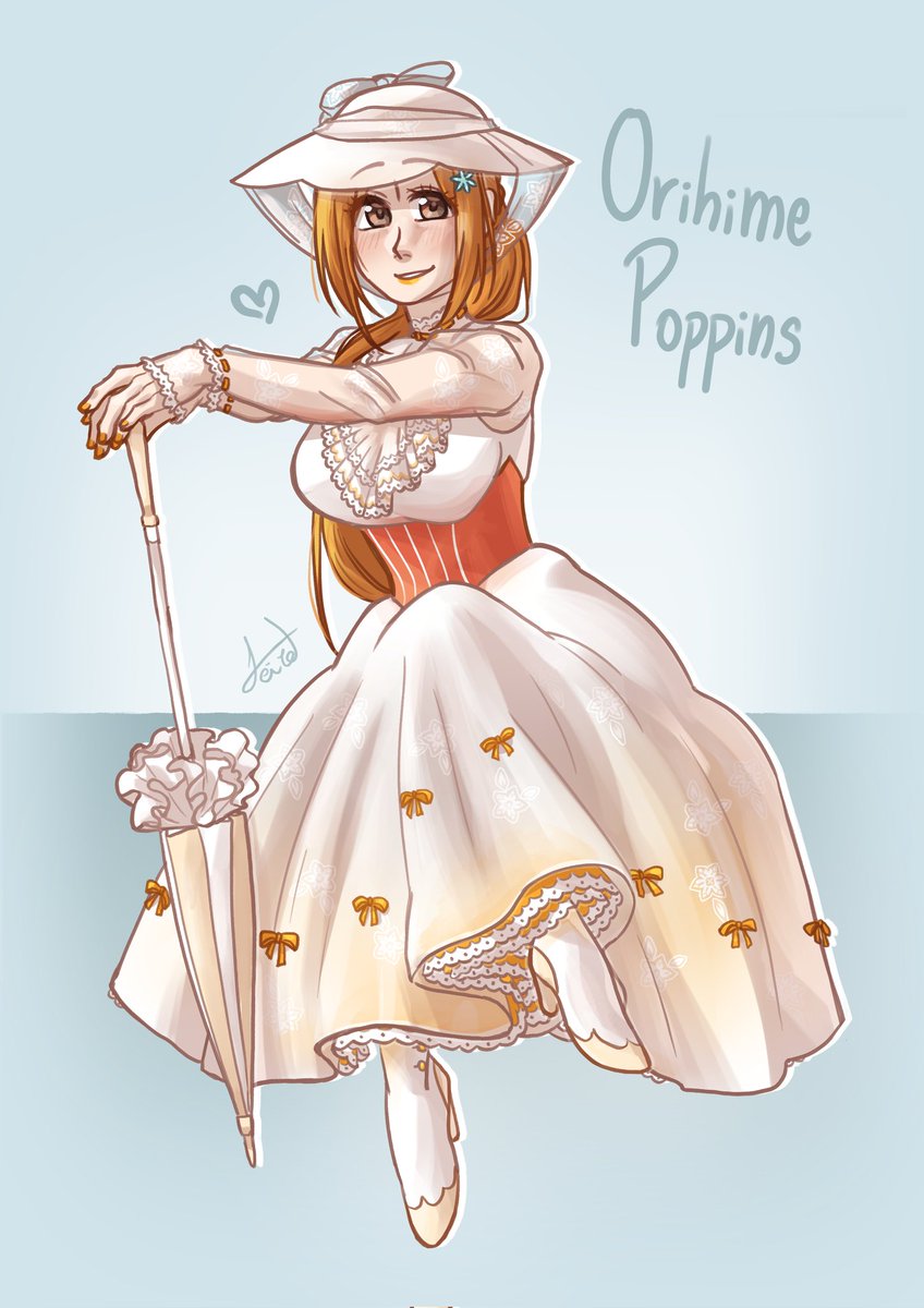 AltZet_'s tweet image. Fuck it, have all my #BLEACH #ichihime #ไธ็น art, follow my tumblr and bluesky (links at the end of thread)
Mary Poppins Ichihime!