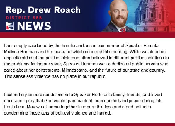 Rep. Drew Roach (@drewroachmn) on Twitter photo 