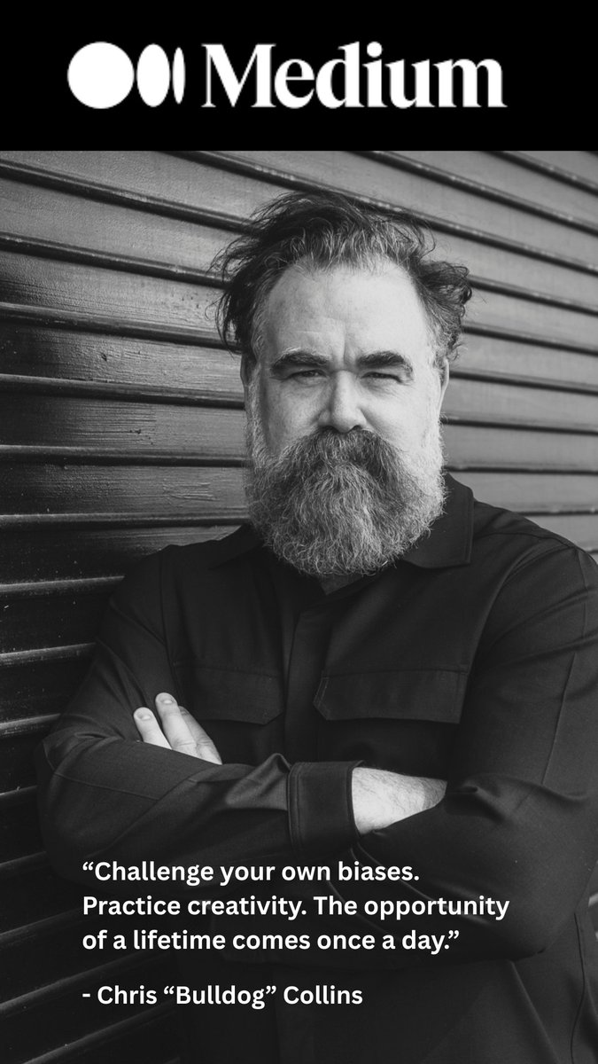 Chris “Bulldog” Collins <a href="/BulldogCollins/">Chris Collins</a> on @medium's Authority Magazine. "Challenge your own biases. Practice creativity. Force yourself to experience things outside your comfort zone." medium.com/authority-maga… #Leadership #BusinessGrowth #publicity <a href="/rickkrusky/">Rick Krusky</a> #Publicity
#PR