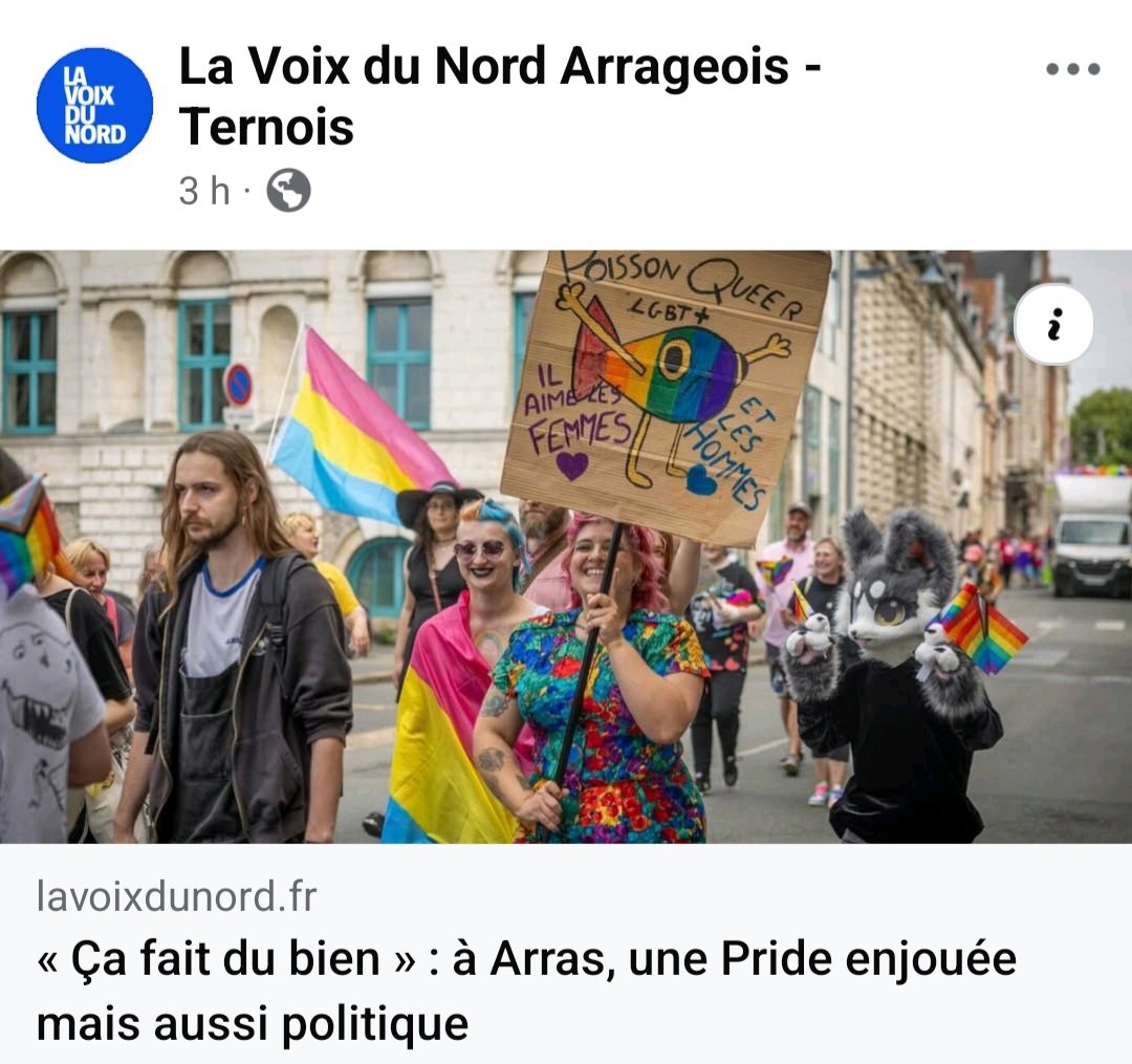 Chamarry_'s tweet photo. Mon Steve le Poisson Queer est la vrai star de la Pride d'Arras ✨️🌈
#PRIDE2025 #arraspride https://t.co/UhtHWYmvec