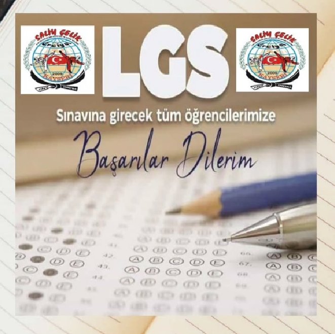 #LGS’ye girecek olan tüm evlatlarımıza başarılar diliyorum.

Allah zihin açıklığı versin.