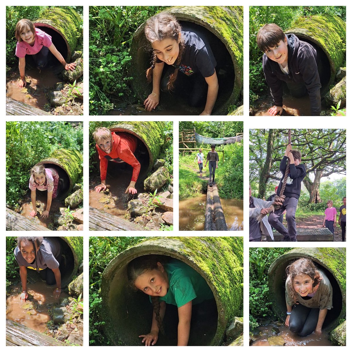 Team Caldey had a brilliant afternoon conquering the mud assault course and climbing board #teamwork