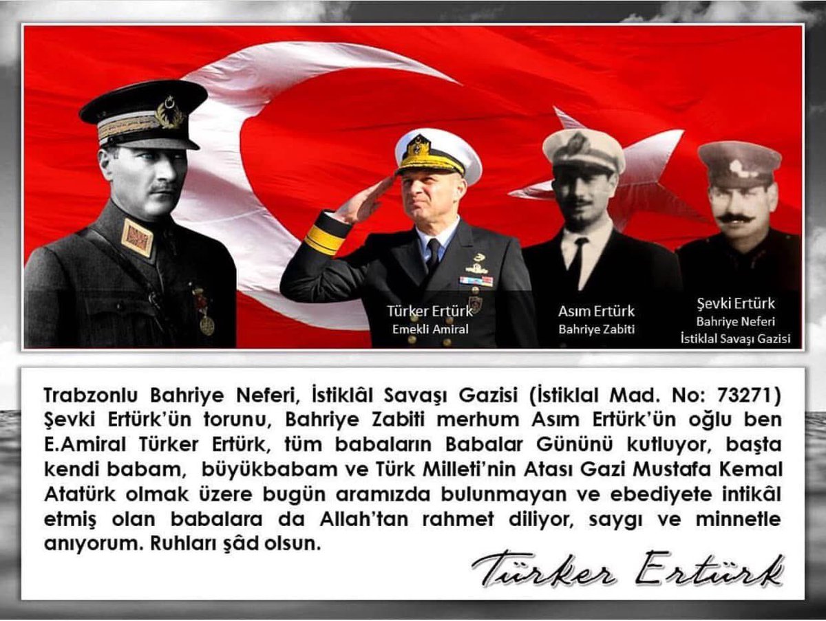 Babaların ve Babalarınızın Babalar Günü Kutlu Olsun.