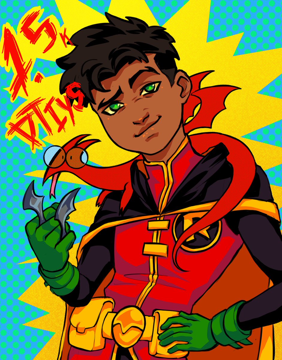 CKalaVeraM's tweet image. To celebrate hitting 1.5k on 3 of my platforms I will be holding a #Dtiys!

It ends August 14th, rules and prize info in comments! (yes this is my second time posting it, I forgot to add the tag…)
#CKalaVeraMDTIYS #DamianWayne #Robin #Dccomics