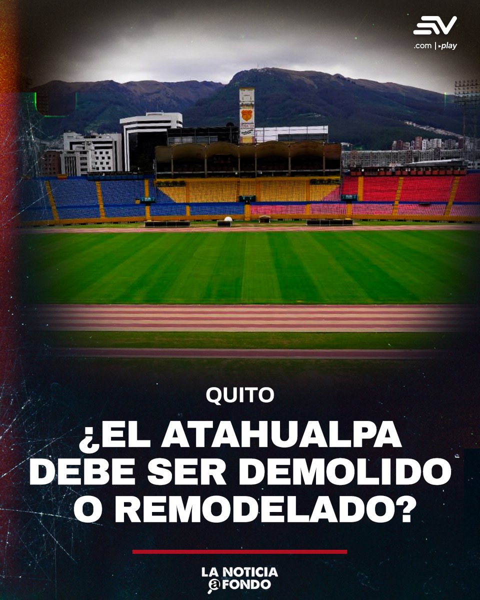 EcuavisaInforma's tweet photo. #LaNoticiaAFondo 🔎 | El alcalde de #Quito, Pabel Muñoz, ha planteado por ahora una remodelación del Olímpico Atahualpa 🏟. Dos expertos hablan sobre las necesidades del Coloso del Batán para embellecer la ciudad.  👉 https://t.co/r06vOHBHxO https://t.co/K5UCjH5VNA