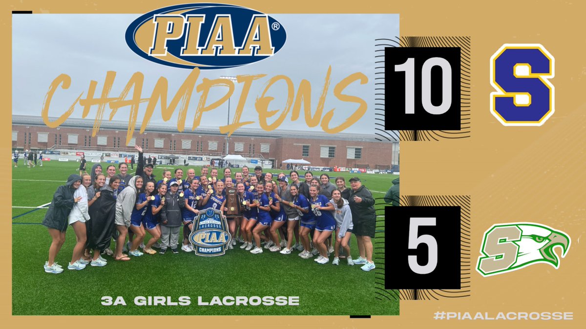 #PIAALacrosse

Springfield Delco defeated Bishop Shanahan, 10-5 to become the 2025 PIAA 3A Girls Lacrosse Champions!
