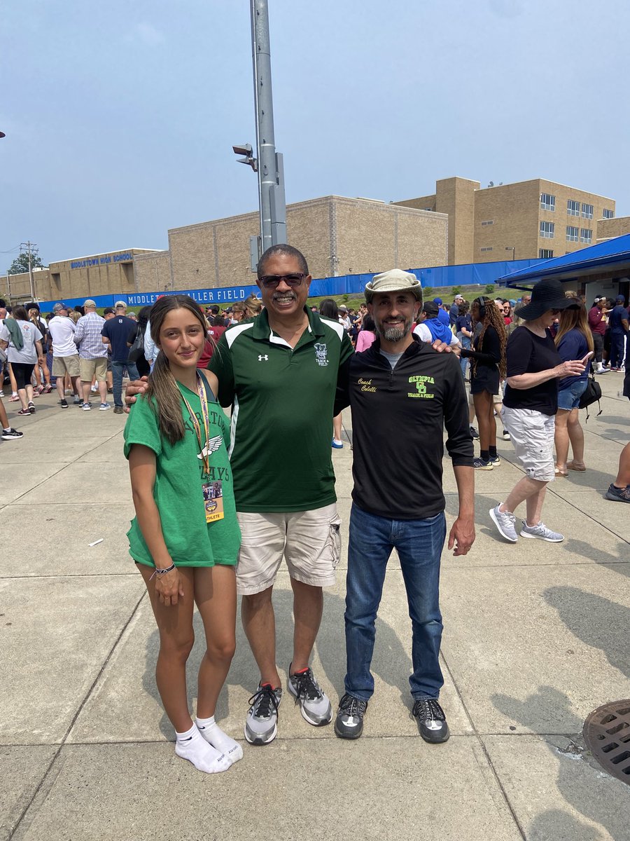 Congrats to Senior Isabelle Bevilacqua for competing in the 400 meter dash at States! We are so proud of you! To make it even more special <a href="/Smittytrackxc/">Keith</a> got to run into a former runner!