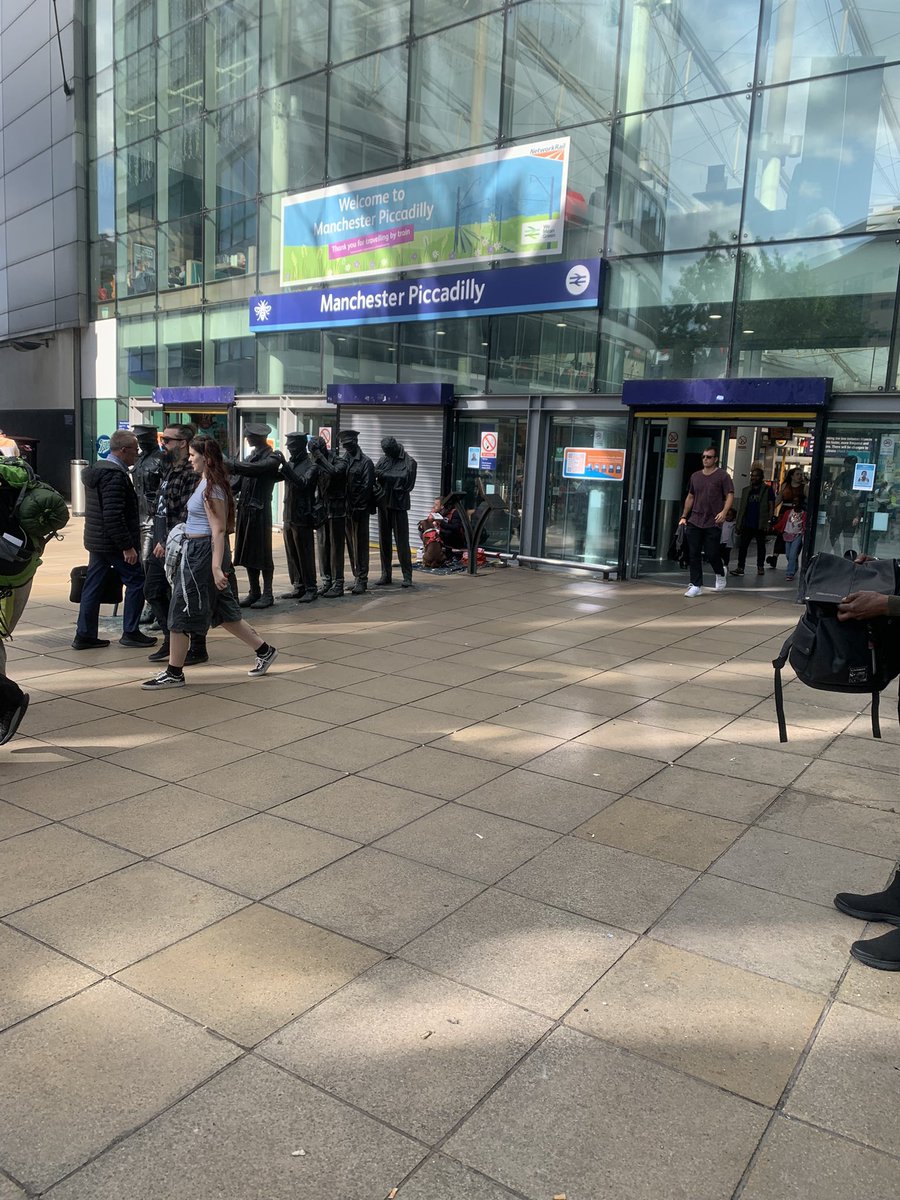 Today myself and one of my colleagues from <a href="/SJA_GM/">Greater Manchester St John Ambulance</a>  supporting <a href="/NetworkRailMAN/">Manchester Piccadilly</a>  working alongside our colleagues from <a href="/BTP/">British Transport Police</a>  making sure everyone has a safe and pleasant journey