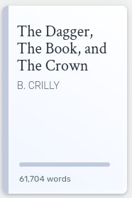 Book!!!
(Ok, draft of a book. But still.)