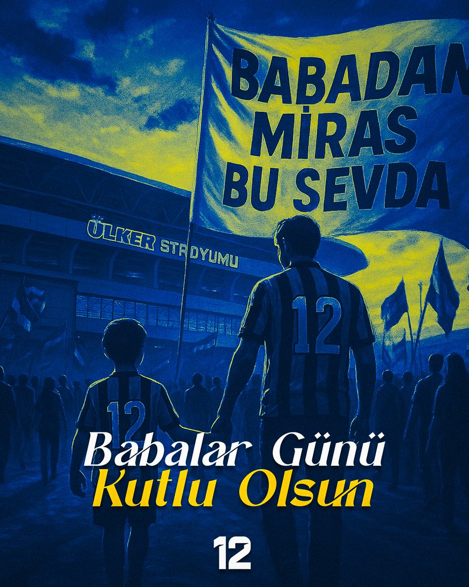 12numaraorg's tweet photo. Kıymetli babasını kaybeden taraftarlarımız başta olmak üzere, #BabalarGünü kutlu olsun! 🟡🔵🙏 https://t.co/RSRndIGCtO