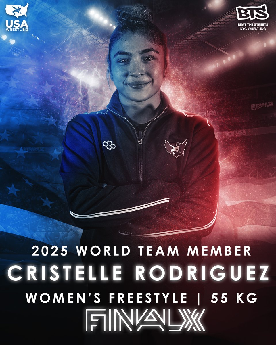 WFS 55 kg Round 2 | Cristelle Rodriguez (Tiger WC/Titan Mercury WC) dec. Everest Leydecker (Thorobred WC), 8-5 #FinalX2025 

Rodriguez wins the best-of-three series, 2-0, to make the U.S. World Team. 🇺🇸