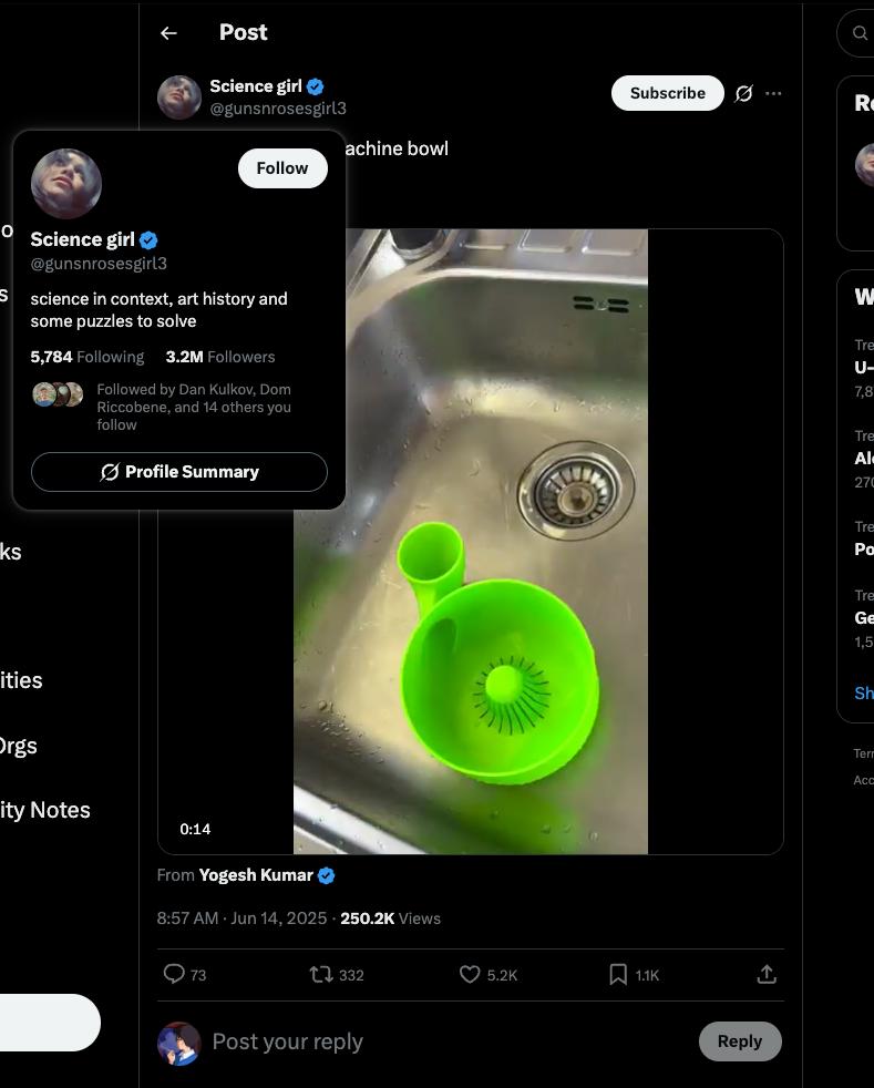 0x796's tweet photo. Here's how modern world works:

Step 1: Science girl (an account that has 3.2M followers for reposting other's people stuff) posted this interesting device

...(thread) https://t.co/lGWxyD8En3