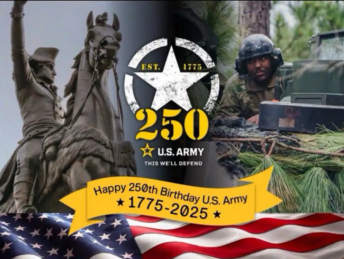 Happy 250th Birthday, <a href="/USArmy/">U.S. Army</a>!
 🇺🇸 🇺🇸 🇺🇸 🇺🇸 🇺🇸 🇺🇸 🇺🇸 🇺🇸 🇺🇸 🇺🇸

To the heroes who served, both past and present- Thank You for Your Service‼️

#Army250th #ThisWellDefend #ArmyBirthday #USArmy #GoArmy