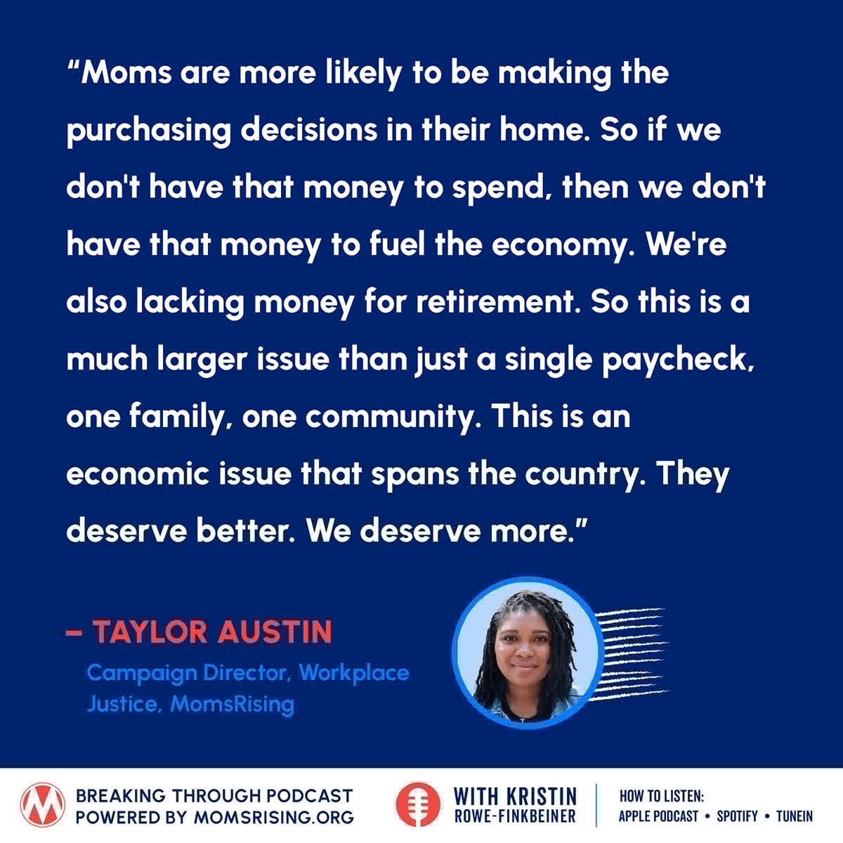 MomsRising (@momsrising) on Twitter photo We discuss how the wage gap moms experience impacts our families and our economy w/ <a href="/MomsRising/">MomsRising</a> .
momsrising.org/bt19MAY25/?sou… We discuss how the wage gap moms experience impacts our families and our economy w/ <a href="/MomsRising/">MomsRising</a> .
momsrising.org/bt19MAY25/?sou…